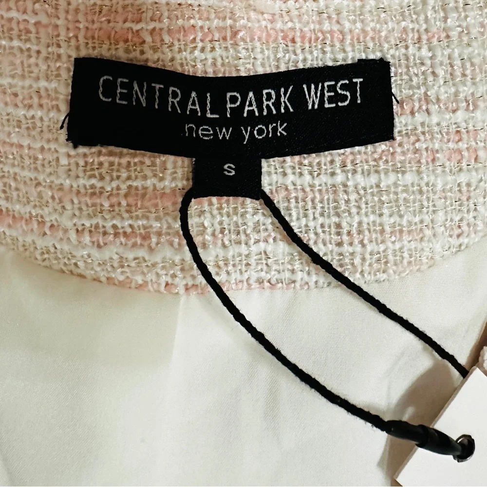 central park west New York City tweed pink maizie blazer jacket size S Small - Picture 7 of 13